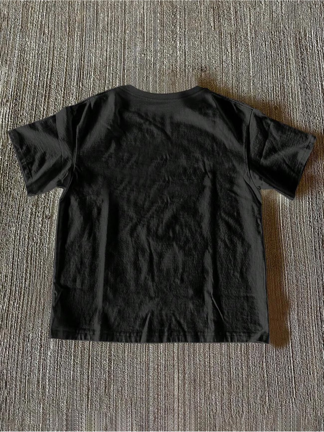 MENS Casual Cross& Letter Print Round Neck T-Shirt